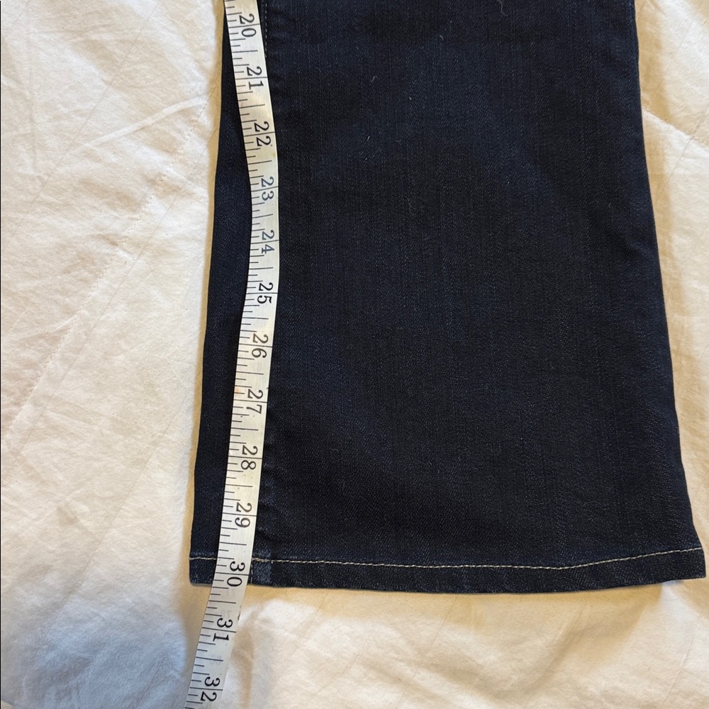 Paige Hidden Hills Flare Bootcut Dark Wash Jeans - Size 27 - Picture 13 of 13